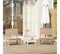 Berkfield Home Garden Chairs 2 pcs 60x52.5x72 cm Solid Wood Pine in Brown Berkfield Home Brown 60x52.5x72 cm
