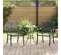 Berkfield Home Garden Chairs 2 pcs Black Cast Aluminium Berkfield Home Black