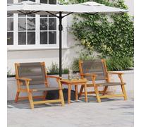 Berkfield Home Garden Chairs 2 pcs Grey 67x77x73 cm Solid Wood Acacia | Size: 67 x 77 x 73 cm Berkfield Home Grey 67 x 77 x 73 cm