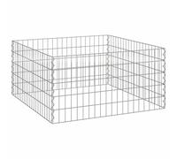 Berkfield Home Garden Composter 100x100x50 cm Galvanized Steel Square in Silver | Size: 100 x 100 x 50 cm Berkfield Home Silver 100 x 100 x 50 cm