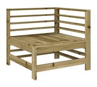 Berkfield Home Garden Corner Sofa Impregnated Wood Pine in Brown Berkfield Home Brown