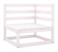 Berkfield Home Garden Corner Sofa White Solid Wood Pine Berkfield Home White
