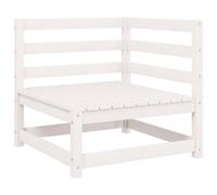 Berkfield Home Garden Corner Sofa White Solid Wood Pine Berkfield Home White