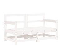 Berkfield Home Garden Corner Sofas 2 pcs White Solid Wood Pine Berkfield Home White