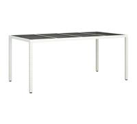 Berkfield Home Garden Dining Table White 190x90x75 cm Poly Rattan | Size: 190 x 90 x 75 cm Berkfield Home Multicolor 190 x 90 x 75 cm