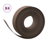 Berkfield Home Garden Edgings 4 pcs Brown 10 m 15 cm Polyethylene Berkfield Home Brown