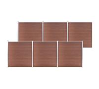 Berkfield Home Garden Fence WPC 1045x186 cm Brown Berkfield Home Brown 1045x186 cm
