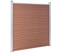 Berkfield Home Garden Fence WPC 353x186 cm Brown Berkfield Home Brown 353x186 cm