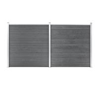 Berkfield Home Garden Fence WPC 353x186 cm Grey Berkfield Home Grey 353x186 cm