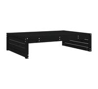 Berkfield Home Garden Footstool Black 120x80 cm Solid Wood Pine Berkfield Home Black 120x80 cm