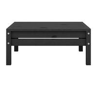 Berkfield Home Garden Footstool Black Solid Pinewood Berkfield Home Black