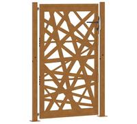 Berkfield Home Garden Gate 105x155 cm Weathering Steel Light Design in Brown Berkfield Home Brown 105x155 cm