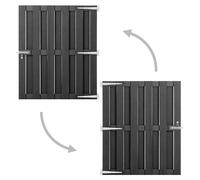 Berkfield Home Garden Gate WPC 100x112 cm Grey Berkfield Home Grey 100x112 cm