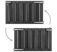 Berkfield Home Garden Gate WPC 100x60 cm Grey Berkfield Home Grey 100x60 cm