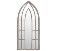 Berkfield Home Garden Mirror Sand 100x45 cm Iron for Outdoor Use in Beige Berkfield Home Beige 100x45 cm