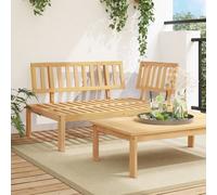 Berkfield Home Garden Pallet Corner Sofa Solid Wood Acacia in Brown Berkfield Home Brown