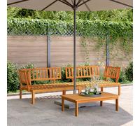 Berkfield Home Garden Pallet Corner Sofas 2 pcs Solid Wood Acacia in Brown Berkfield Home Brown