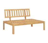 Berkfield Home Garden Pallet Middle Sofa Solid Wood Acacia in Brown Berkfield Home Brown