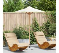 Berkfield Home Garden Parasol Cream White 150x210 cm Bamboo Berkfield Home Cream 150x210 cm