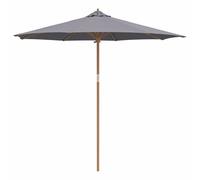 Berkfield Home Garden Parasol - Dark Grey, 270x260 cm, Bamboo in Grey | Size: 270x260 cm Berkfield Home Grey 270x260 cm