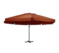 Berkfield Home Garden Parasol with Aluminium Pole 600 cm Terracotta in Brown Berkfield Home Brown