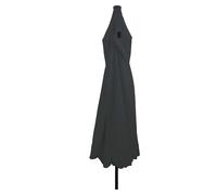 Berkfield Home Garden Parasol with LED Lights √∏395x245 cm Anthracite in Dark Grey | Size: 395x245 cm Berkfield Home Dark Grey 395x245 cm