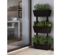 Berkfield Home Garden Planter 6 pcs 100 cm Anthracite in Black Berkfield Home Black