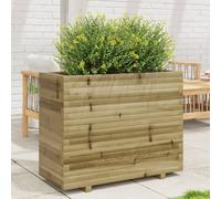 Berkfield Home Garden Planter 90x40x72.5 cm Impregnated Wood Pine in Brown Berkfield Home Brown 90x40x72.5 cm