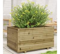 Berkfield Home Garden Planter 90x60x49.5 cm Impregnated Wood Pine in Brown Berkfield Home Brown 90x60x49.5 cm