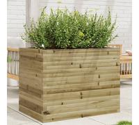 Berkfield Home Garden Planter 90x60x68.5 cm Impregnated Wood Pine in Brown Berkfield Home Brown 90x60x68.5 cm