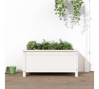 Berkfield Home Garden Planter White 82.5x40x39 cm Solid Wood Pine Berkfield Home White 82.5x40x39 cm