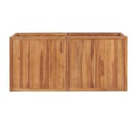 Berkfield Home Garden Raised Bed 150x50x70 cm Solid Teak Wood in Brown | Size: 150 x 50 x 70 cm Berkfield Home Brown 150 x 50 x 70 cm