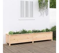 Berkfield Home Garden Raised Bed 199.5x40x39 cm Solid Wood Pine in Brown Berkfield Home Brown 199.5x40x39 cm