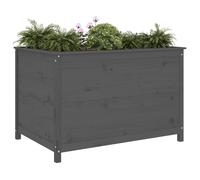 Berkfield Home Garden Raised Bed Grey 119.5x82.5x78 cm Solid Wood Pine Berkfield Home Grey 119.5x82.5x78 cm