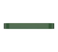 Berkfield Home Garden Raised Bed Powder-coated Steel 322x100x36 cm Green | Size: 322 x 100 x 36 cm Berkfield Home Green 322 x 100 x 36 cm