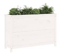 Berkfield Home Garden Raised Bed White 119.5x40x78 cm Solid Wood Pine Berkfield Home White 119.5x40x78 cm