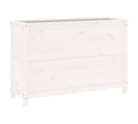 Berkfield Home Garden Raised Bed White 119.5x40x78 cm Solid Wood Pine Berkfield Home White 119.5x40x78 cm