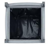 Berkfield Home Garden Raised Beds 2 pcs 30x30x30 cm Solid Firwood in Grey | Size: 30 x 30 x 30 cm Berkfield Home Grey 30 x 30 x 30 cm