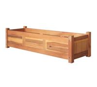 Berkfield Home Garden Raised Beds 2 pcs Acacia Wood 100x30x25 cm in Brown | Size: 100 x 30 x 25 cm Berkfield Home Brown 100 x 30 x 25 cm