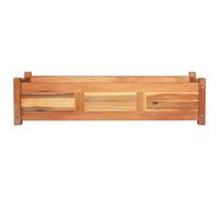 Berkfield Home Garden Raised Beds 2 pcs Acacia Wood 100x30x25 cm in Brown | Size: 100 x 30 x 25 cm Berkfield Home Brown 100 x 30 x 25 cm