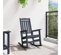 Berkfield Home Garden Rocking Chair Navy Blue 70x92x108 cm HDPE | Size: 70 x 92 x 108 cm Berkfield Home Navy 70 x 92 x 108 cm
