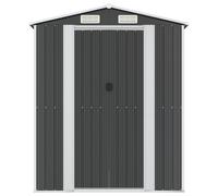 Berkfield Home Garden Shed Anthracite 192x357x223 cm Galvanised Steel in Dark Grey | Size: 192 x 357 x 223 cm Berkfield Home Dark Grey 192 x 357 x 223 cm