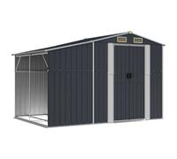 Berkfield Home Garden Shed Anthracite 277x192.5x179 cm Galvanised Steel in Charcoal Berkfield Home Charcoal 277x192.5x179 cm