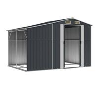 Berkfield Home Garden Shed Anthracite 277x192.5x179 cm Galvanised Steel in Charcoal Berkfield Home Charcoal 277x192.5x179 cm