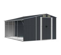 Berkfield Home Garden Shed Anthracite 277x365.5x179 cm Galvanised Steel in Black Berkfield Home Black 277x365.5x179 cm