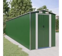 Berkfield Home Garden Shed Green 192x855x223 cm Galvanised Steel | Size: 192 x 855 x 223 cm Berkfield Home Green 192 x 855 x 223 cm