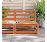 Berkfield Home Garden Sofa Armless Wax Brown 70x70x67 cm Solid Wood Pine | Size: 70 x 70 x 67 cm Berkfield Home Brown 70 x 70 x 67 cm