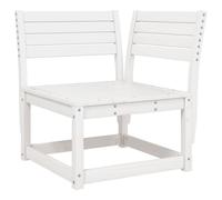 Berkfield Home Garden Sofa Corner White 73x73x78 cm Solid Wood Pine | Size: 73 x 73 x 78 cm Berkfield Home White 73 x 73 x 78 cm