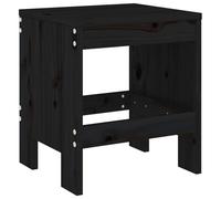 Berkfield Home Garden Stools 2 pcs Black 40x36x45 cm Solid Wood Pine | Size: 40 x 36 x 45 cm Berkfield Home Black 40 x 36 x 45 cm