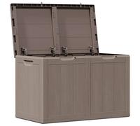 Berkfield Home Garden Storage Box 180L Brown PP Rattan Berkfield Home Brown